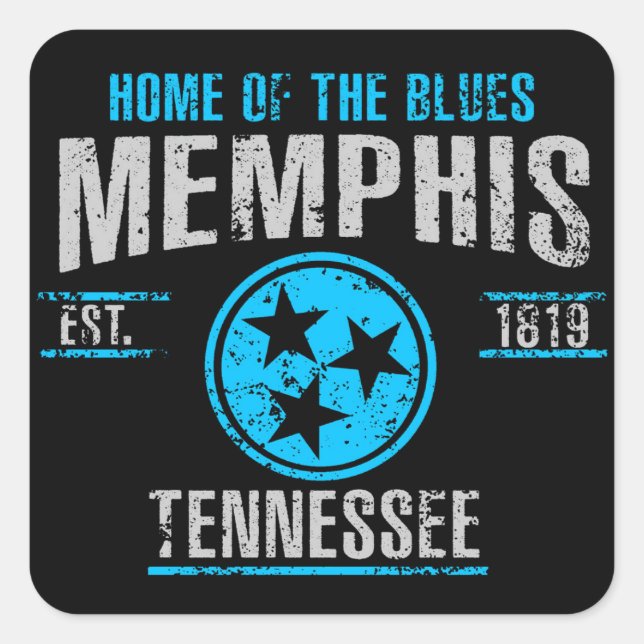 Memphis Square Sticker (Front)