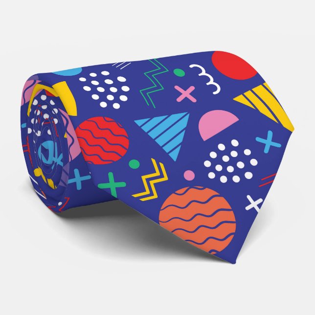Memphis style pattern tie (Rolled)