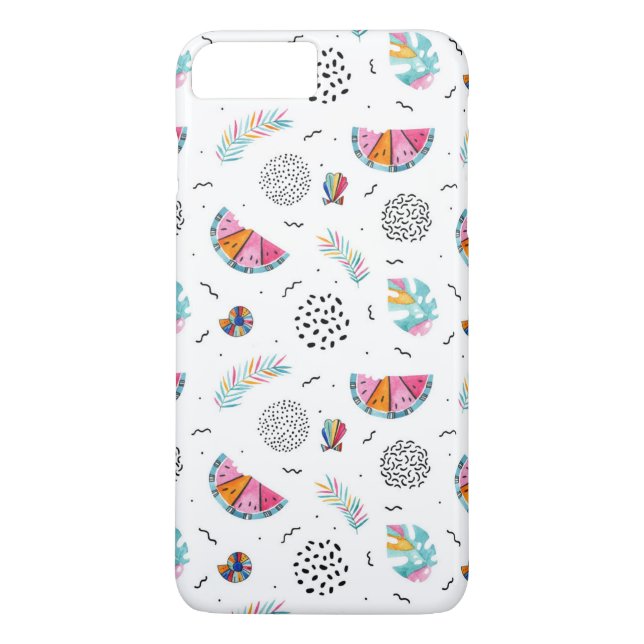 Memphis Style Tropical Summer Pattern Case-Mate iPhone Case (Back)