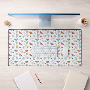 Memphis Style Tropical Summer Pattern Desk Mat