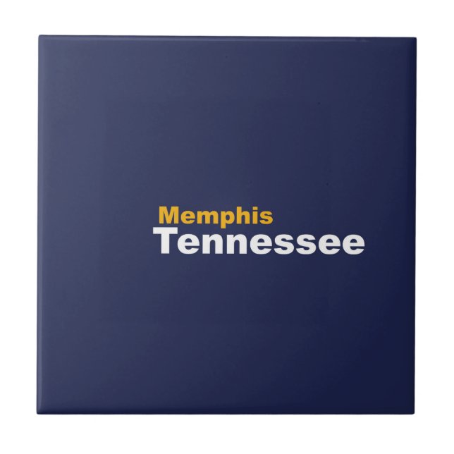 Memphis, Tennessee Ceramic Tile (Front)