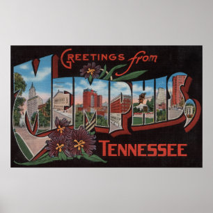 Memphis, Tennessee - Large Letter Scenes 3 Poster