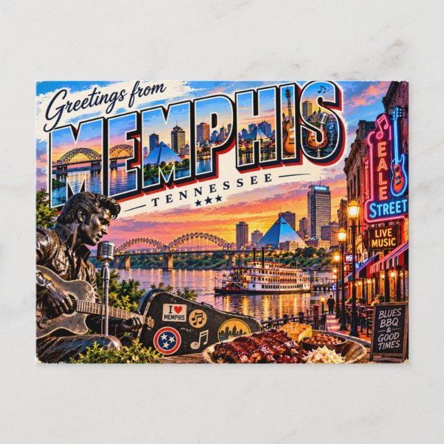 Memphis Tennessee  Postcard (Front)