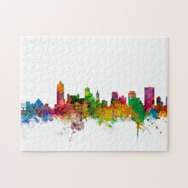 Memphis Tennessee Skyline Jigsaw Puzzle (Horizontal)