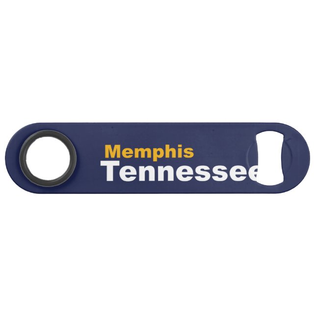Memphis, Tennessee Speed Bottle Opener (Back Horizontal)