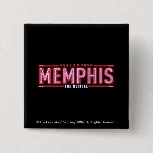 MEMPHIS - The Musical Logo 2 Inch Square Button