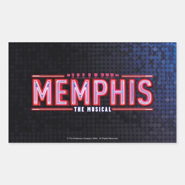 MEMPHIS - The Musical Logo Sticker (Front)