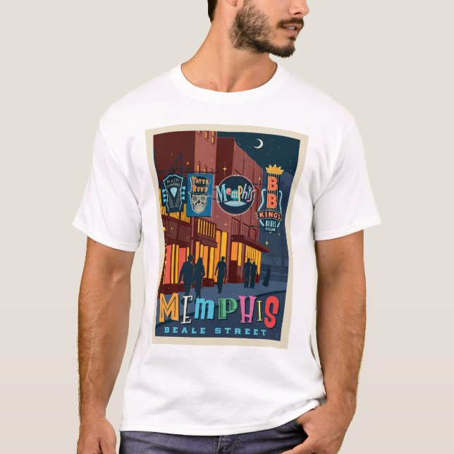 Memphis, TN | Beale Street Neon T-Shirt (Front)