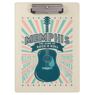 Memphis, TN: Guitar Series   Rock-N-Roll Clipboard