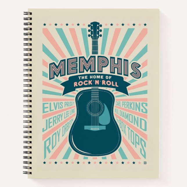 Memphis, TN: Guitar Series | Rock-N-Roll Notebook (Front)