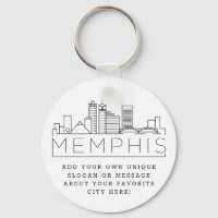 Memphis, TN Stylized Skyline | Custom Slogan