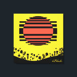 Memphis Tossed Bits Canvas Print<br><div class="desc">Memphis Tossed Bits.  2026,  Ken Gage.  Digital art: abstract.</div>