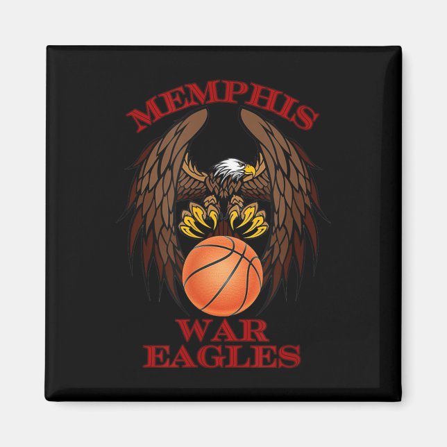 Memphis War Eagles Basketball Ii  Magnet (Front)