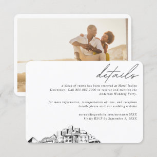 Memphis Wedding Hotel Room Block Details Enclosure Card