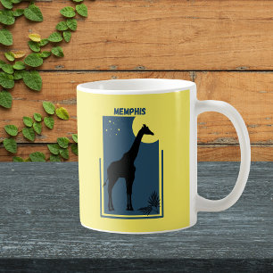 Memphis Zoo Tennessee Vintage Giraffe Coffee Mug