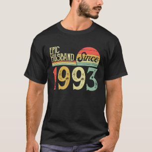 Men 29th Wedding Anniversary Epic Husband Since 1 T-Shirt