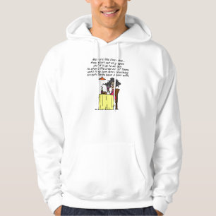 Men and FIne Wine Humour Hoodie