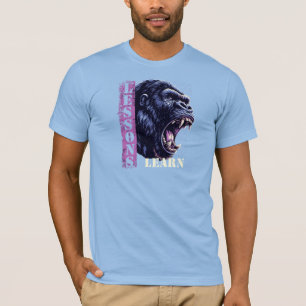 Men Angry Gorilla Lessons Learn T-Shirt