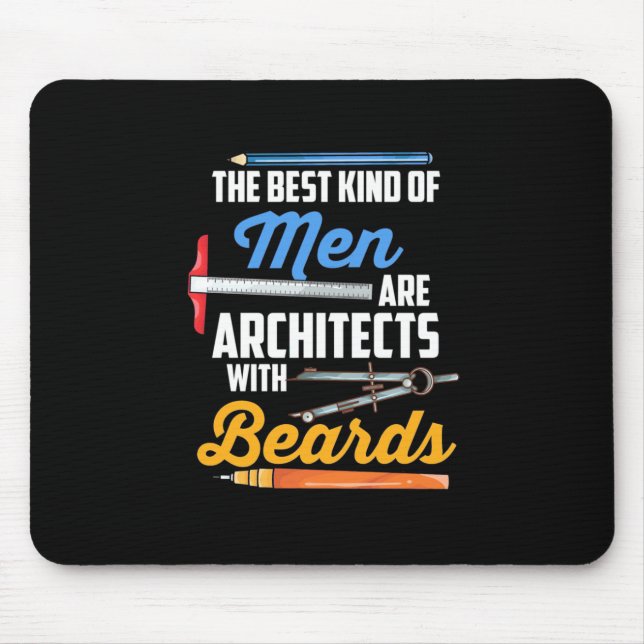 Men Architects With Beards Mouse Pad (Front)