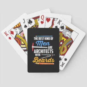 Men Architects With Beards Playing Cards