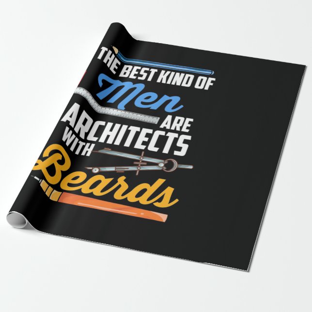 Men Architects With Beards Wrapping Paper (Unrolled)
