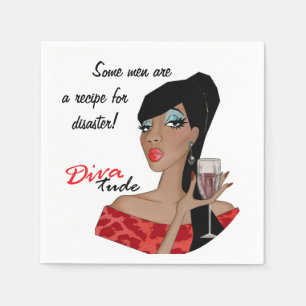 Men Are A Recipe For Disaster! Napkin