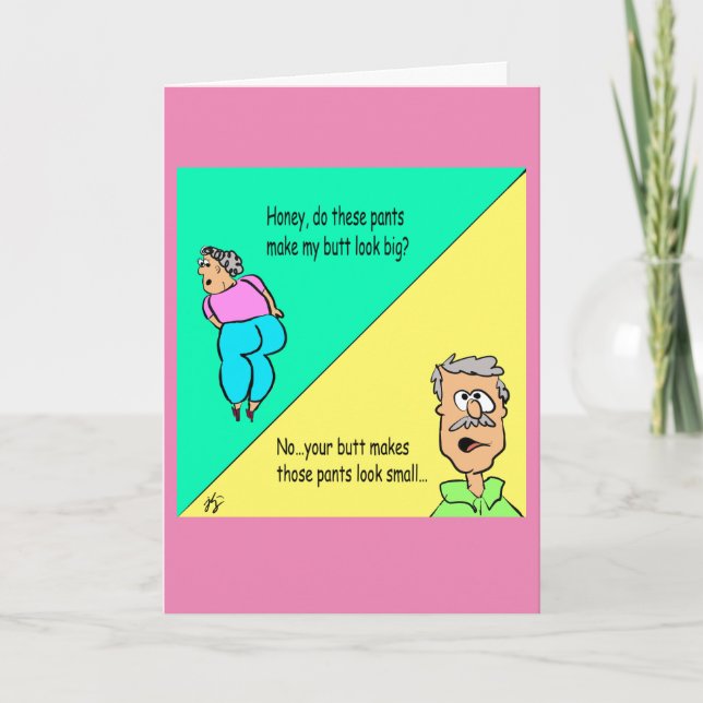 Men are Stupid greeting card (Front)