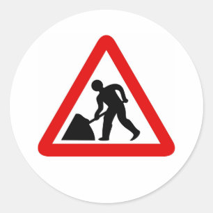 Men at Work Classic Round Sticker