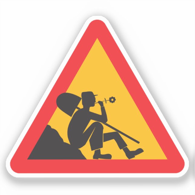Men at Work | Funny Joke Warning Sign (Front)