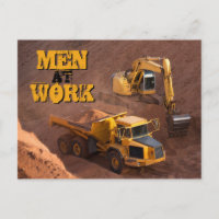 Men at Work Tractor and Dump Truck