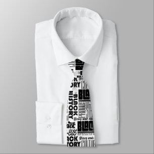 Men Black History Designer Tie