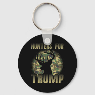 Men Camo Deer Hunters For Trump Hunt Bow Arrow Rep Keychain