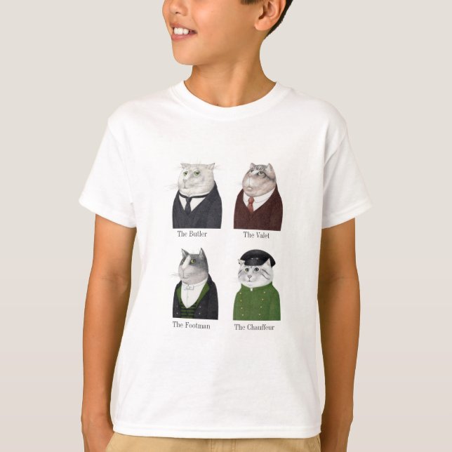 MEN CATS Boys' Basic T-Shirt (Front)