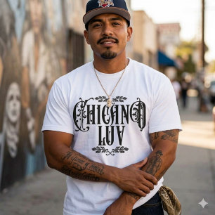 Men Chicano love Custom Name T-Shirt
