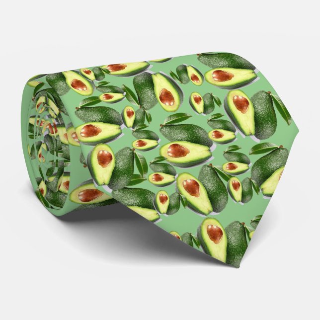 Men Designer Avocados Tie (Rolled)
