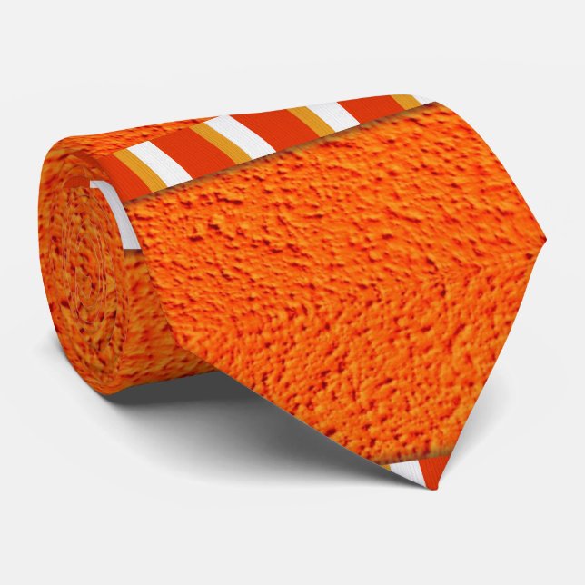 Men Designer Ties Orange (Rolled)
