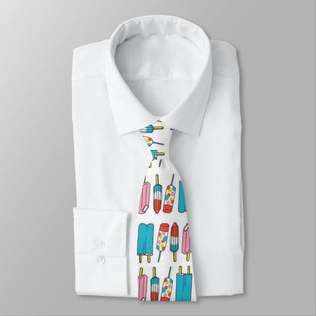 Men Designer Ties Popsicles (Tied)