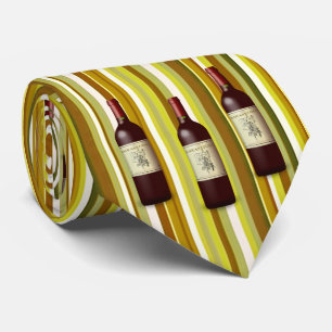 Men Designer Ties Wine Stripe