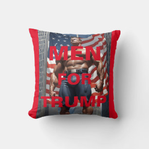 MEN FOR TRUMP THROW PILLOW