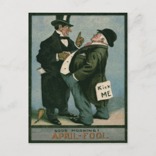 Men Gentlemen Prank Joke Carrot Postcard