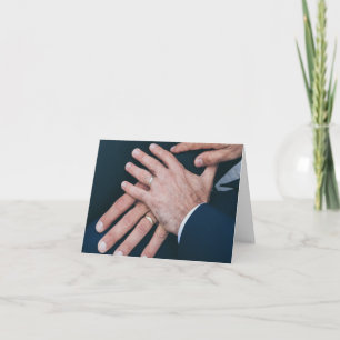 Men Hands Wedding -  special request Card