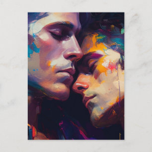 Men in Love Postcard