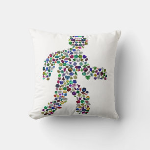 Men in Motion  Throw Pillow