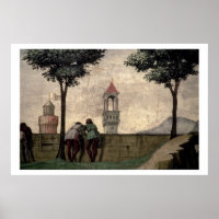 Men Looking over a Wall, from the Visitation (fres