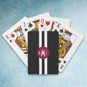 Men Monogrammed Playing Cards