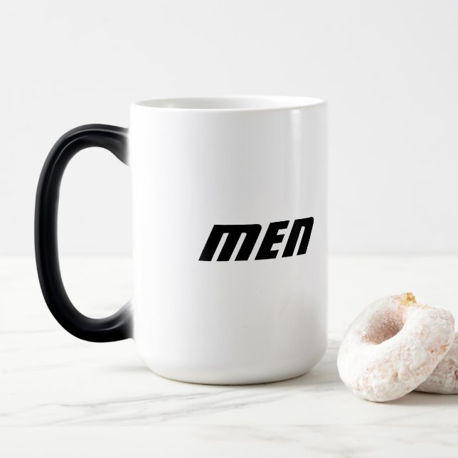 Men Name Printed Nice and Comfortable Grip-Cup Magic Mug (With Donut)