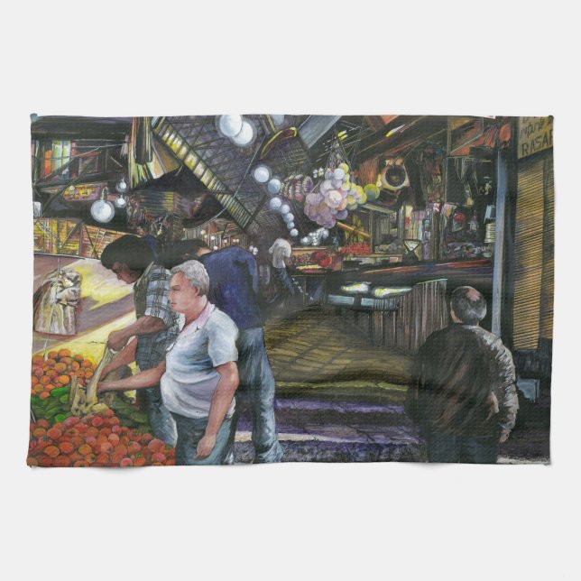 Men of Commerce, Jerusalem Kitchen Towel (Horizontal)