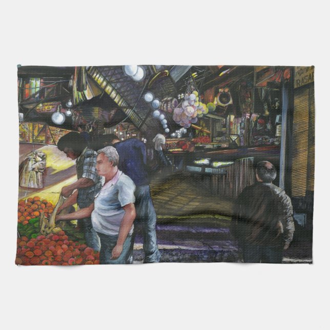 Men of Commerce, Jerusalem Kitchen Towel (Horizontal)