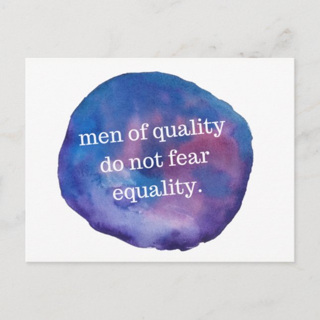 Men of Quality Postcard (Front)