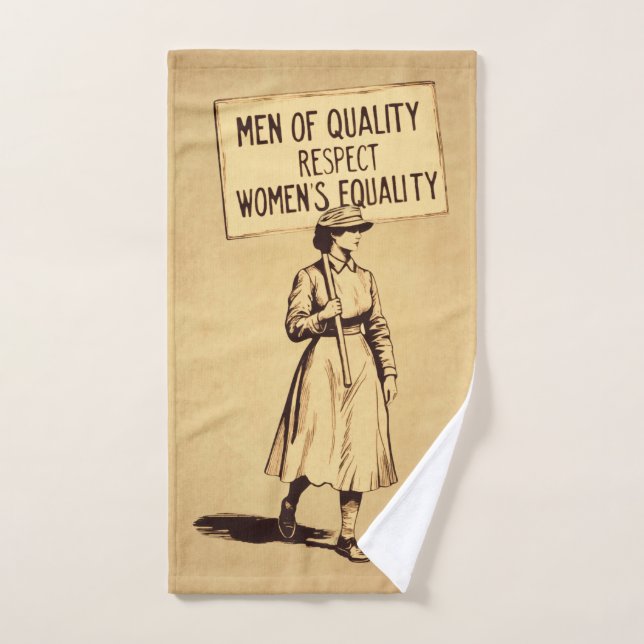 Men of Quality Respect Womens Equality Hand Towel (Hand Towel)